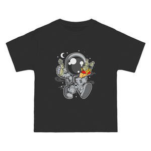 Astronaut Grochery Graphic T Shirt-INNBLAC Fashion Apparel