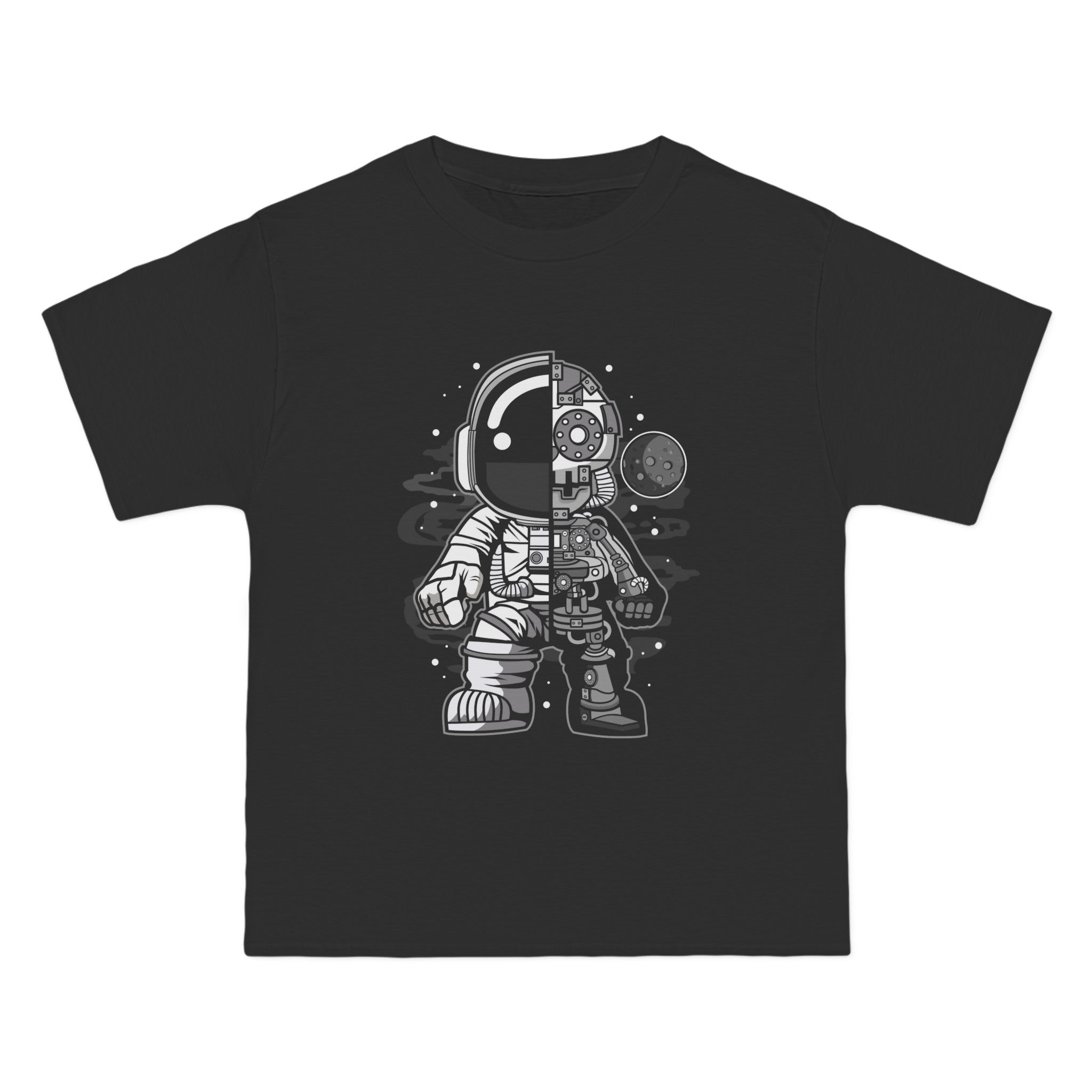 Astronaut Half Robot Graphic Tee-INNBLAC Fashion Apparel