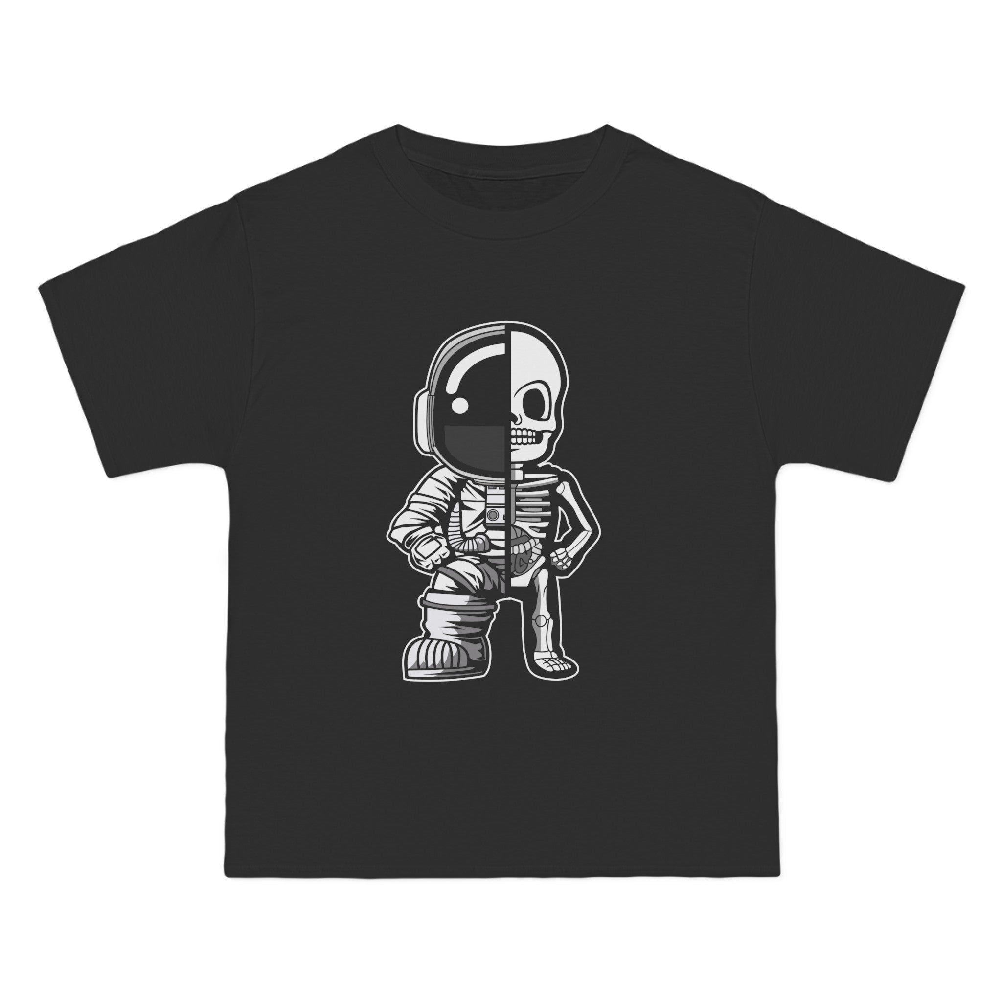 Astronaut Half Skeleton Graphic Tee-INNBLAC Fashion Apparel