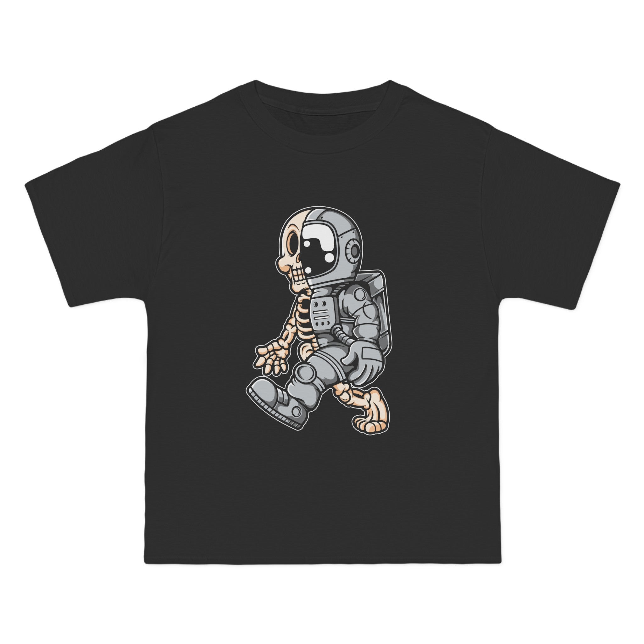 Astronaut Half Skull Graphic Tee-INNBLAC Fashion Apparel