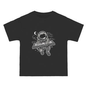 Astronaut Keyboard Graphic Tee-INNBLAC Fashion Apparel