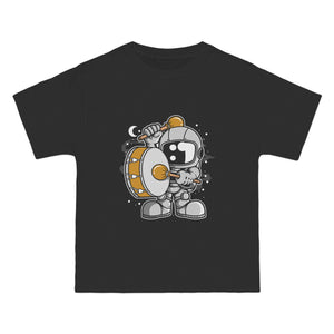 Astronaut Marching Band Graphic Tee-INNBLAC Fashion Apparel