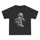 Astronaut Playing Football Graphic Tee-INNBLAC Fashion Apparel