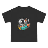 Astronaut Riding Rocket Graphic Tee-INNBLAC Fashion Apparel