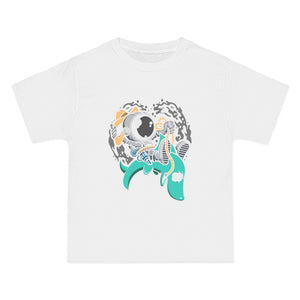 Astronaut Riding Shark Graphic Tee-INNBLAC Fashion Apparel