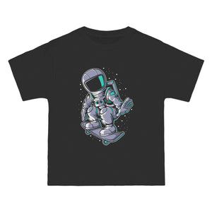 Astronaut Skater Graphic T Shirt-INNBLAC Fashion Apparel