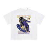 Astronaut Space Adventure Graphic Tee-INNBLAC Fashion Apparel