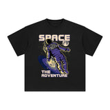 Astronaut Space Adventure Graphic Tee-INNBLAC Fashion Apparel