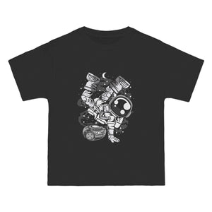 Astronaut Space Breakdance Graphic Tee-INNBLAC Fashion Apparel