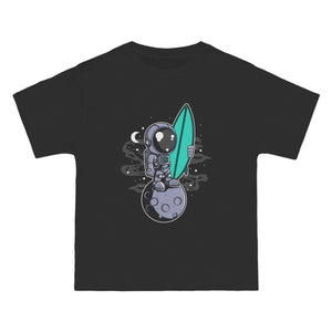 Astronaut Surfer Graphic T Shirt-INNBLAC Fashion Apparel