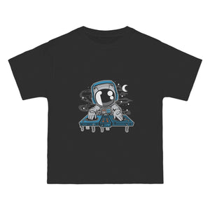 Astronaut Turntable Graphic T Shirt-INNBLAC Fashion Apparel