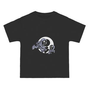 Astronaut & Little Dog Graphic Tee-INNBLAC Fashion Apparel