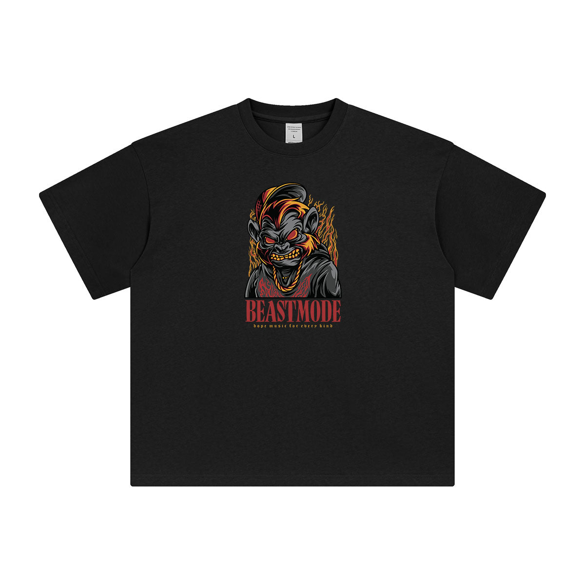 BEASTMODE Chimpanzee Graphic T Shirt-INNBLAC Fashion Apparel