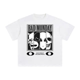 Bad Monday Abstract Graphic Tee-INNBLAC Fashion Apparel