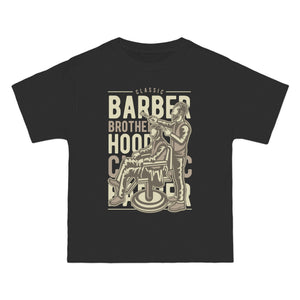 Barber Brotherhood Graphic Tee-INNBLAC Fashion Apparel