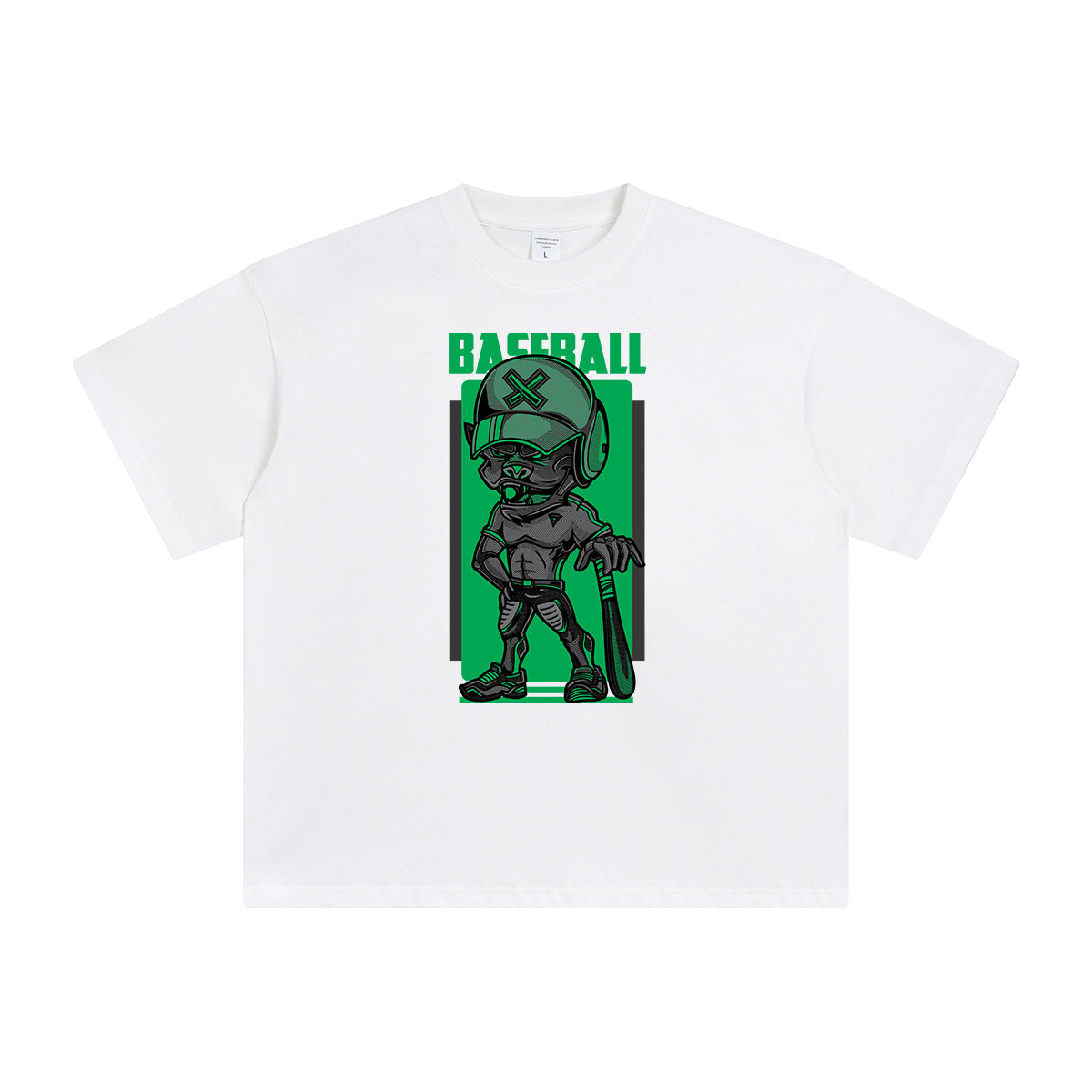 Baseball Monster Graphic Tee-INNBLAC Fashion Apparel