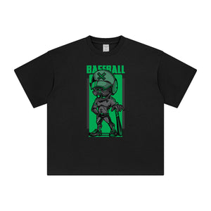 Baseball Monster Graphic Tee-INNBLAC Fashion Apparel