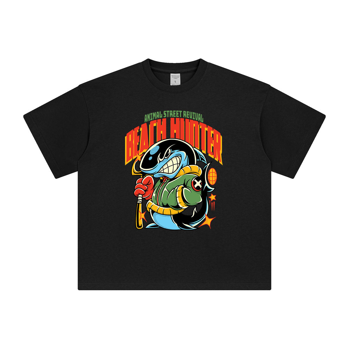 Beach Hunter Streetwear Graphic Tee-INNBLAC Fashion Apparel