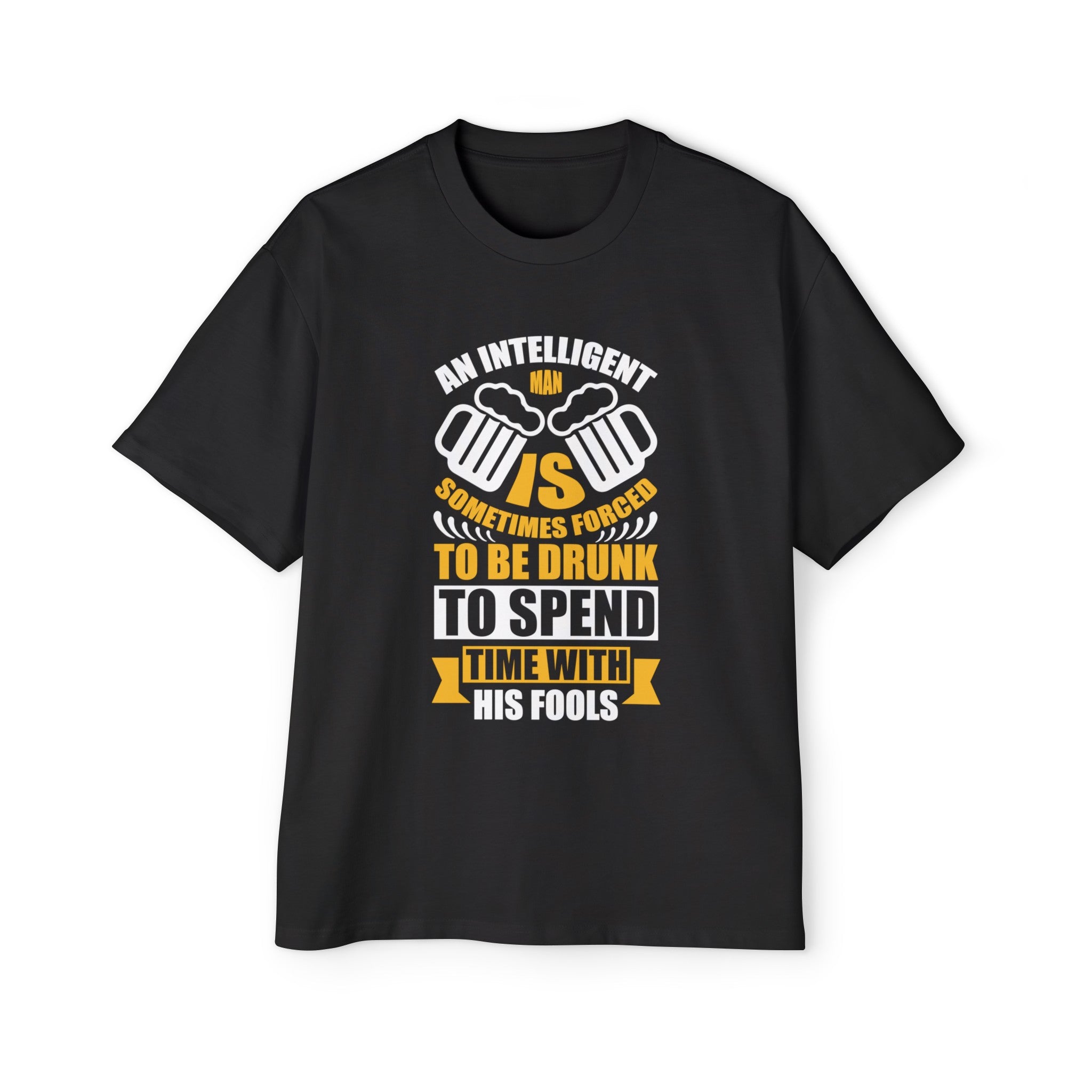 Beer Slogan Graphic Tee-INNBLAC Fashion Apparel