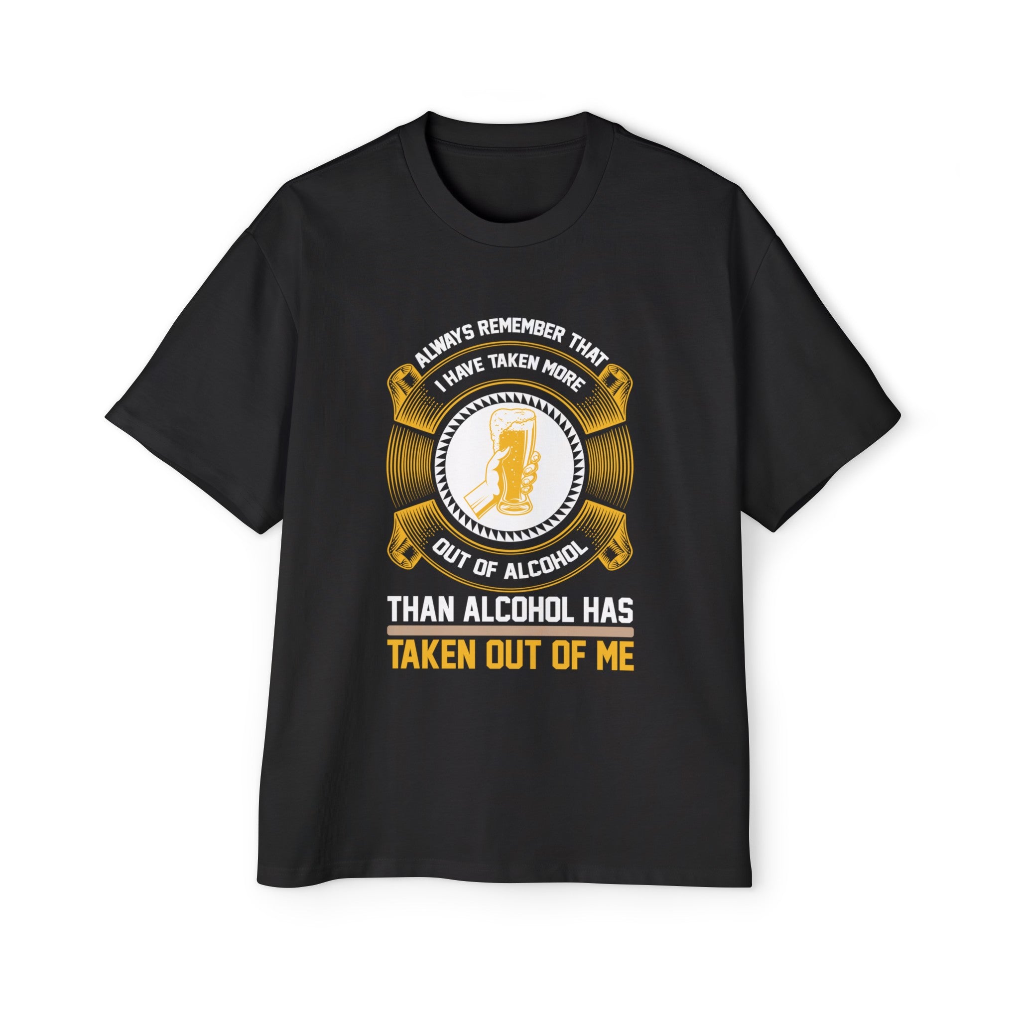 Beer & Slogan Graphic Tee-INNBLAC Fashion Apparel