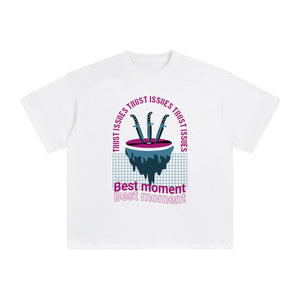 Best Moment Abstract Graphic Tee-INNBLAC Fashion Apparel