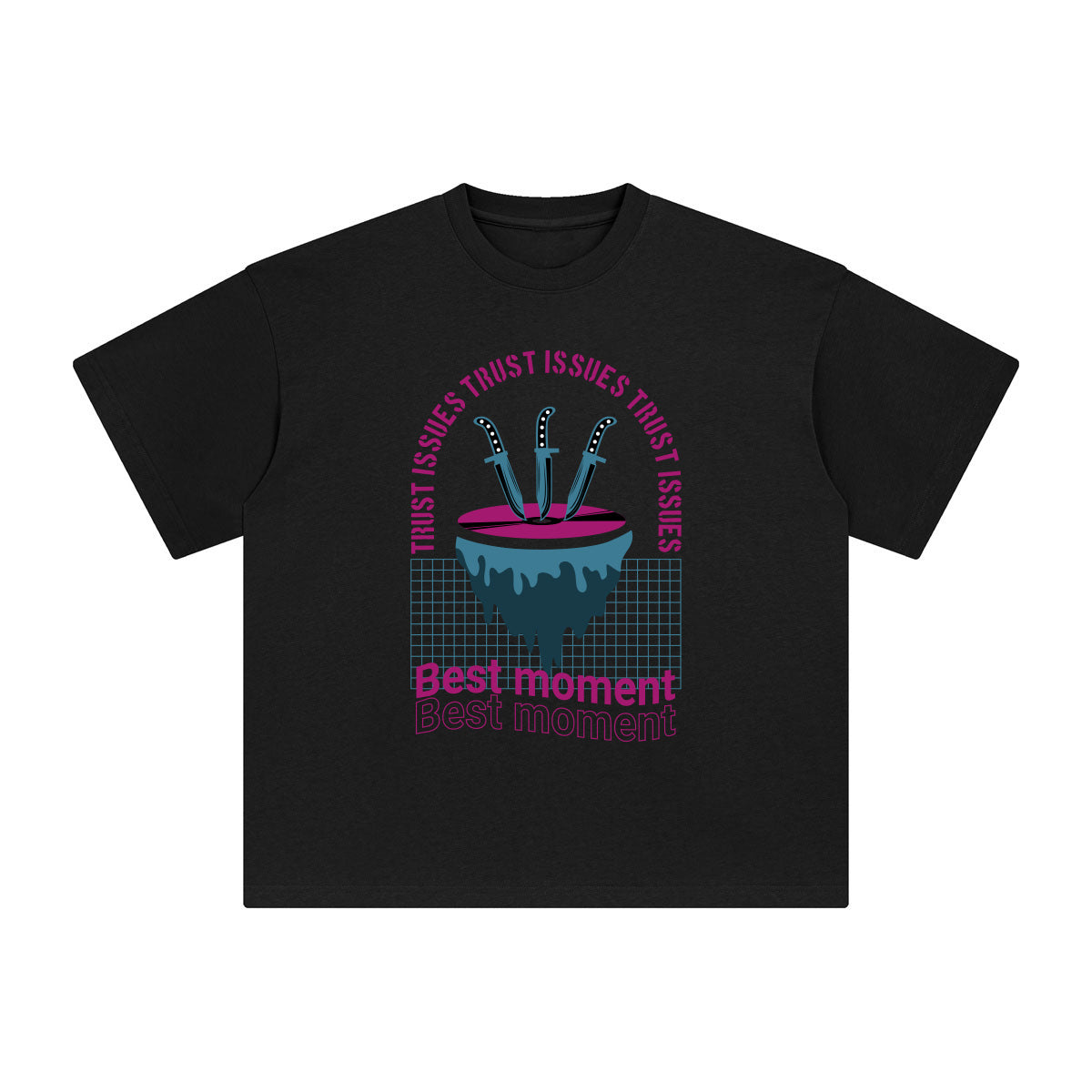 Best Moment Abstract Graphic Tee-INNBLAC Fashion Apparel