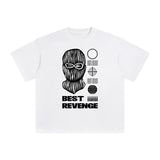 Best Revenge Abstract Graphic Tee-INNBLAC Fashion Apparel