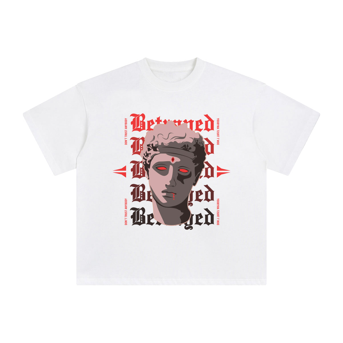 Betrayed Abstract Graphic Tee-INNBLAC Fashion Apparel