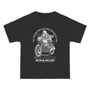 Biker Lifestyle Retro Graphic Tee-INNBLAC Fashion Apparel