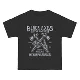 Black Axes Retro Graphic T Shirt-INNBLAC Fashion Apparel