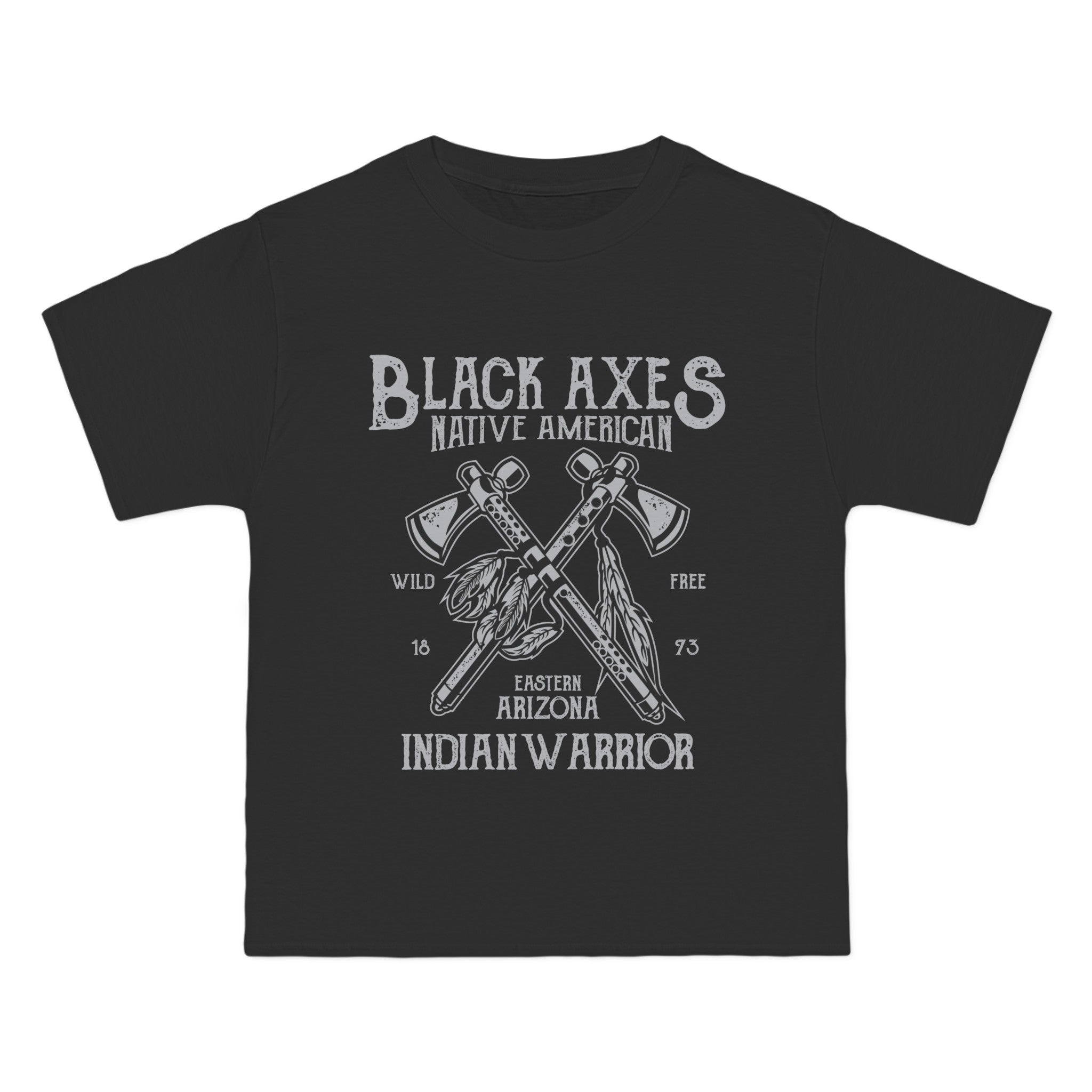 Black Axes Retro Graphic T Shirt-INNBLAC Fashion Apparel