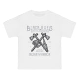 Black Axes Retro Graphic T Shirt-INNBLAC Fashion Apparel