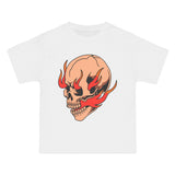 Burning Skull Graphic T Shirt-INNBLAC Fashion Apparel