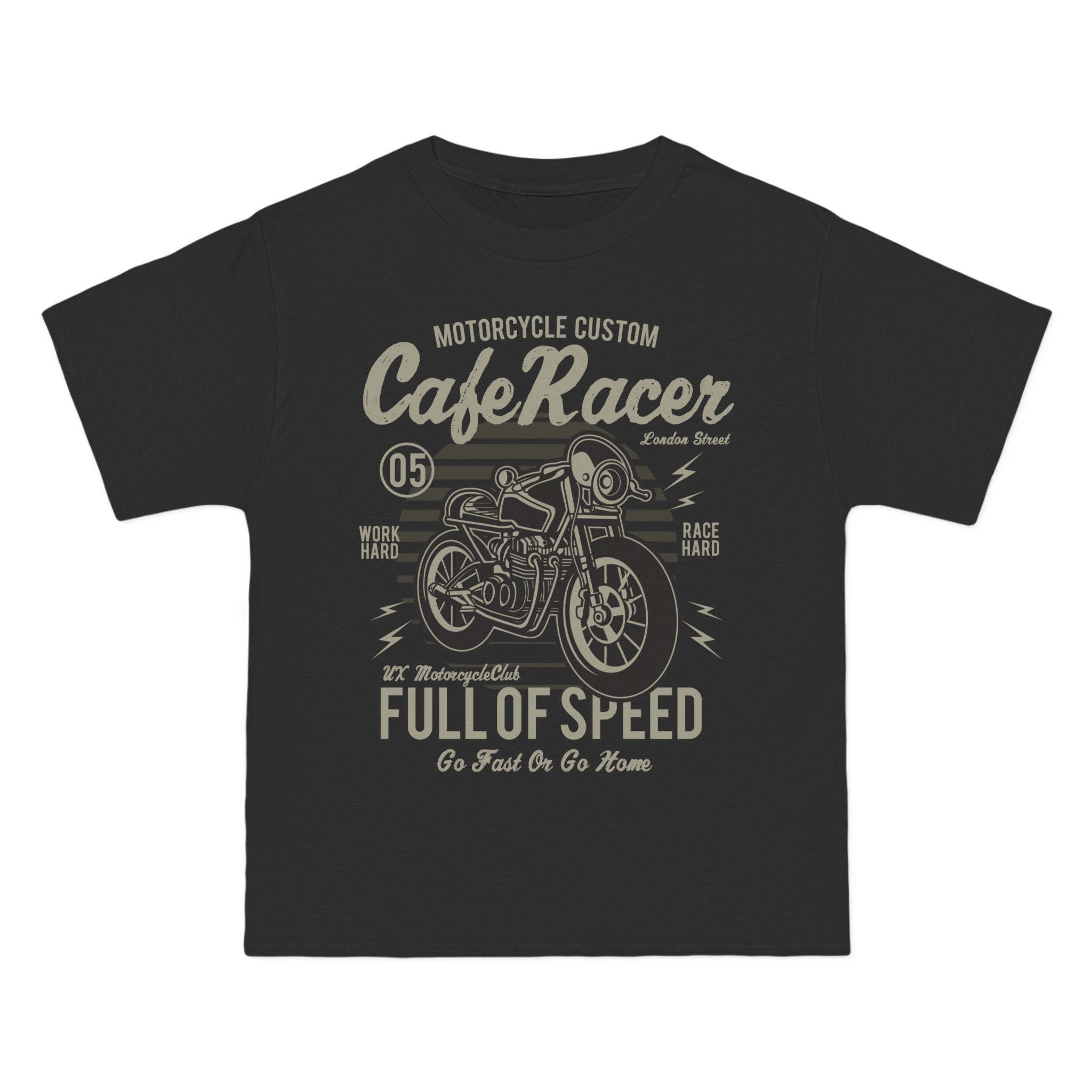 Cafe Racer Graphic T Shirt-INNBLAC Fashion Apparel