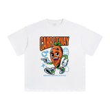 Carrot Way Cartoon Graphic Tee-INNBLAC Fashion Apparel