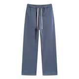 Casual Loose Fit Drawstring Trousers-INNBLAC Fashion Apparel