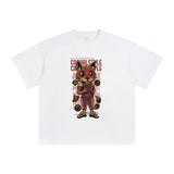 Casual Style Cartoon Graphic Tee-INNBLAC Fashion Apparel