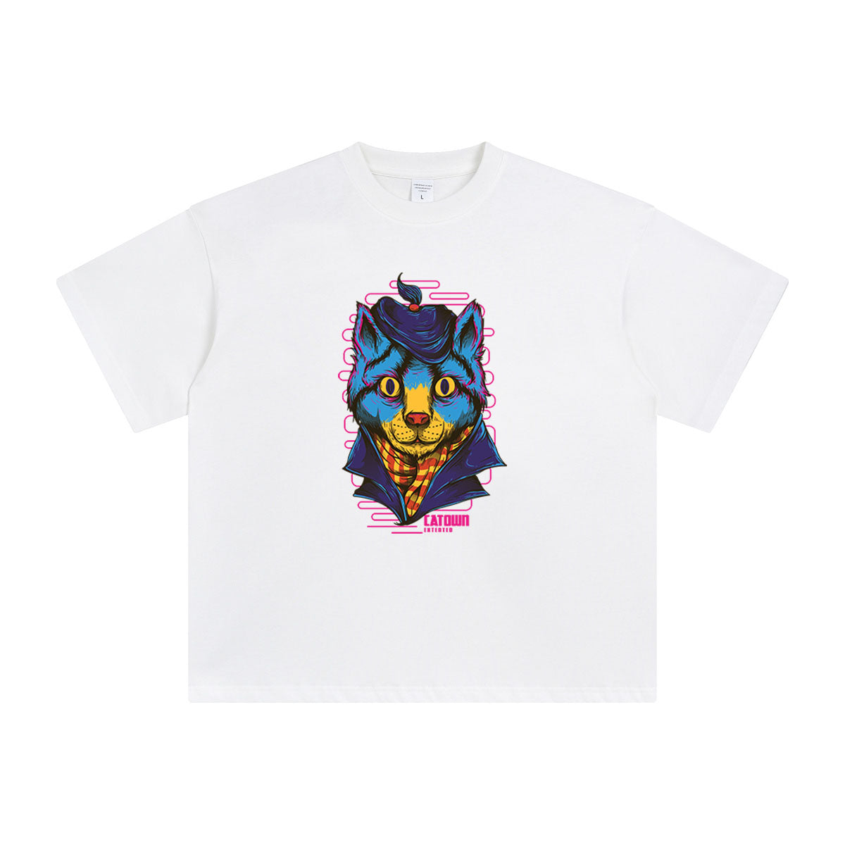 Catown Monster Graphic Tee-INNBLAC Fashion Apparel