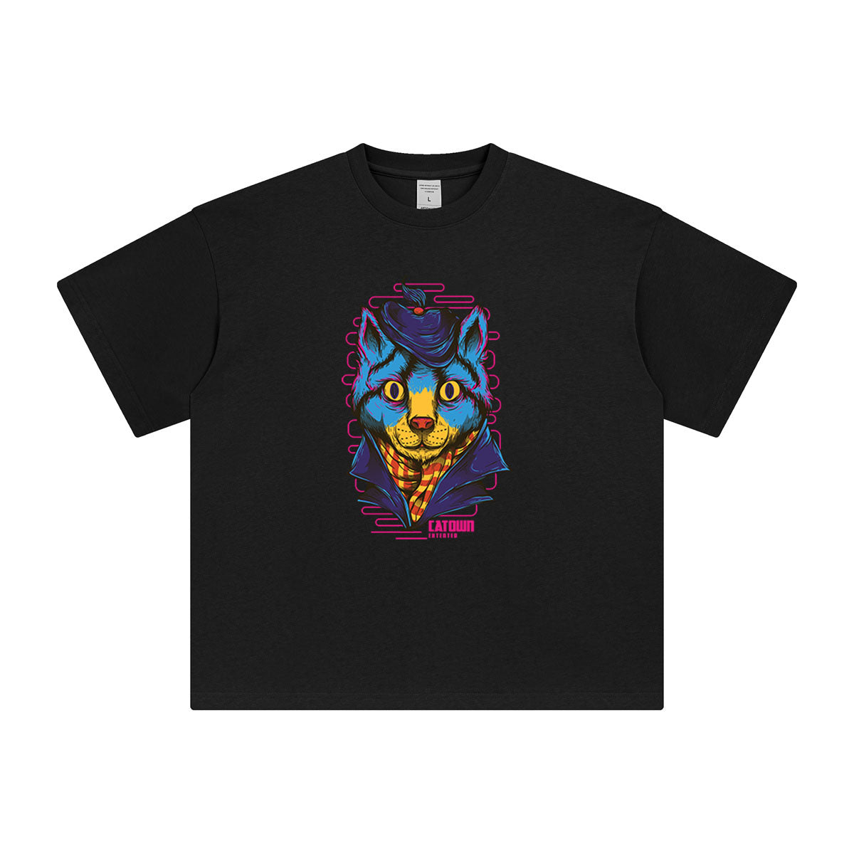 Catown Monster Graphic Tee-INNBLAC Fashion Apparel