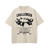 Challenger Graphic Washed Tee-INNBLAC Fashion Apparel