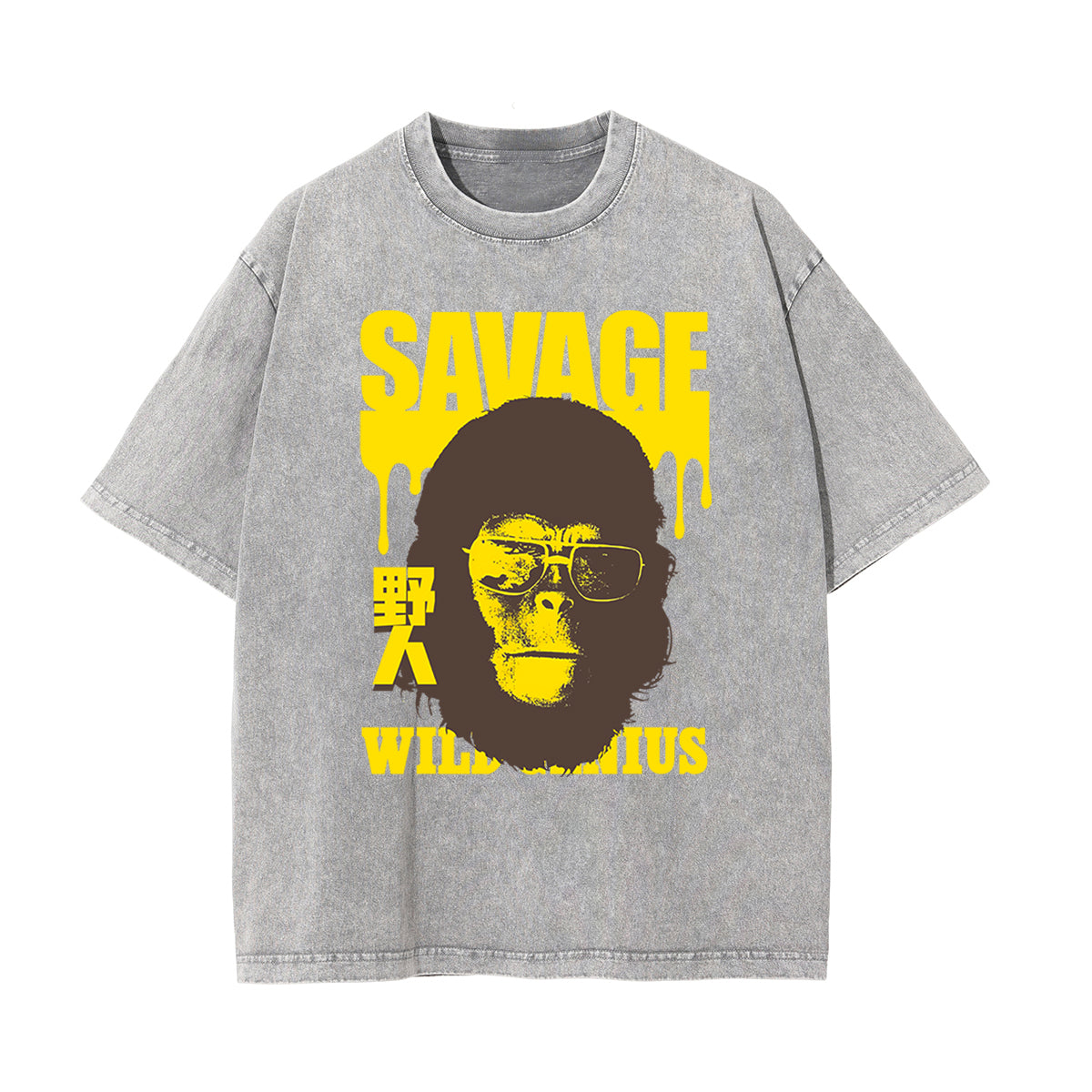 Chinese Characters Savage Graphic Tee-INNBLAC Fashion Apparel