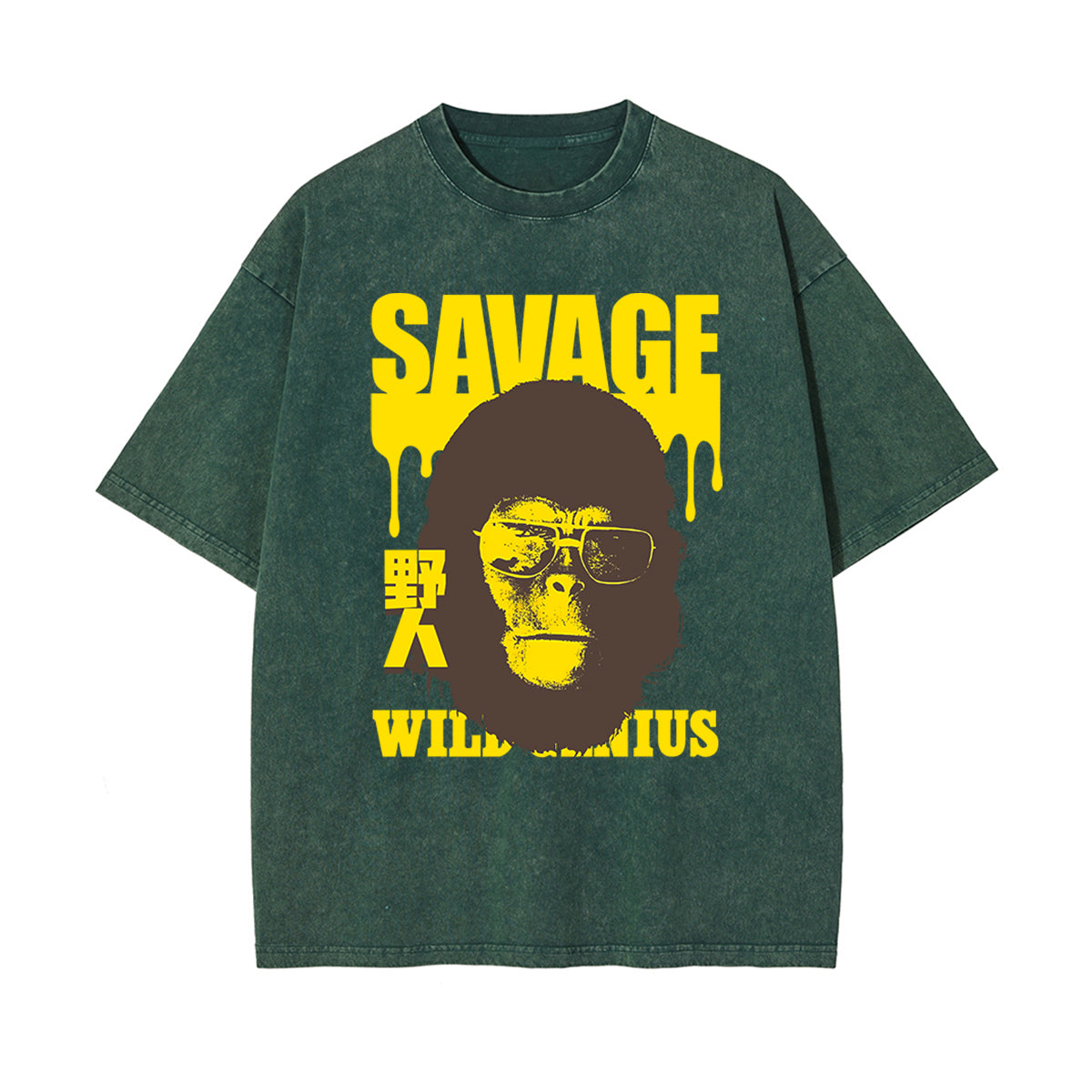 Chinese Characters Savage Graphic Tee-INNBLAC Fashion Apparel