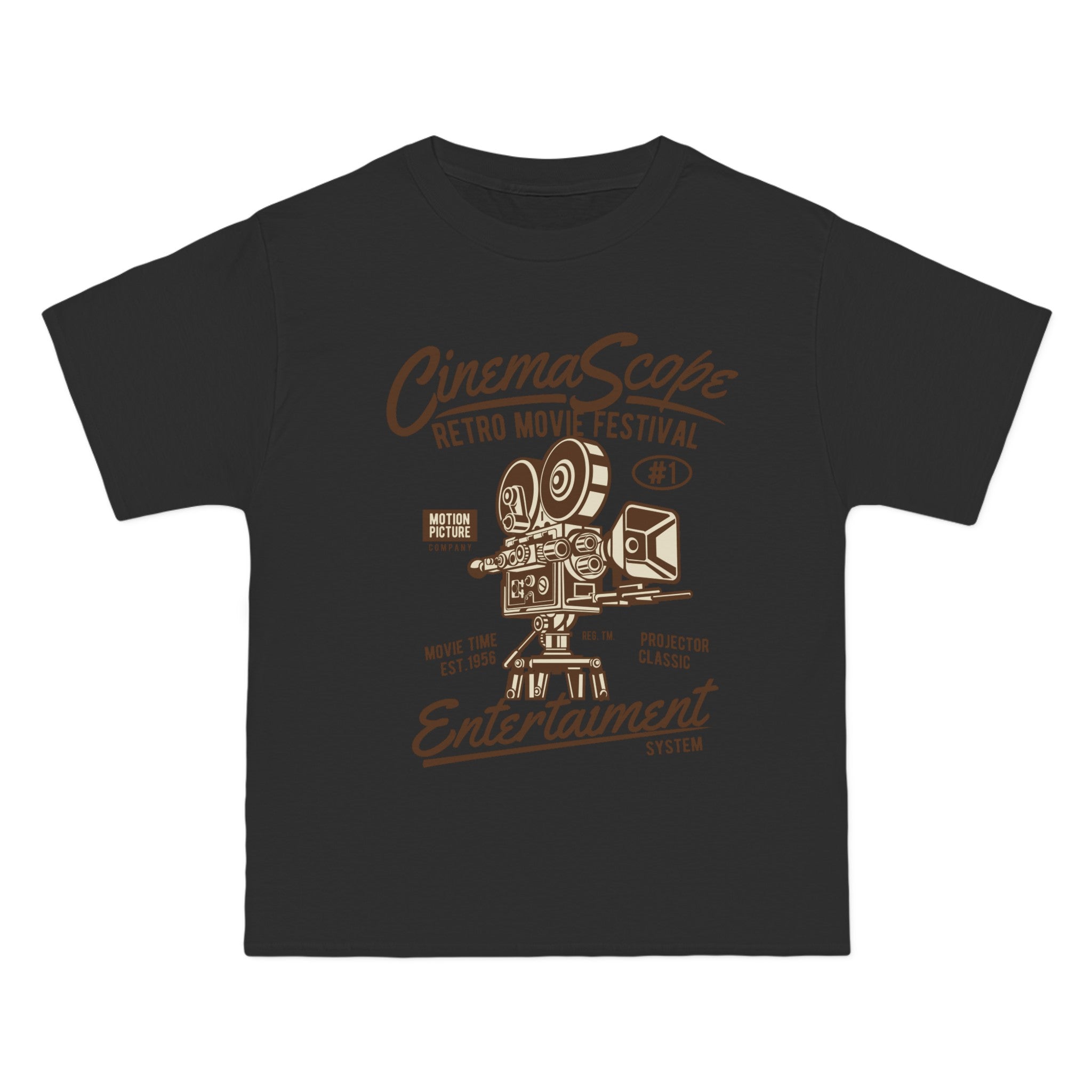 Cinema Scope Retro Graphic Tee-INNBLAC Fashion Apparel