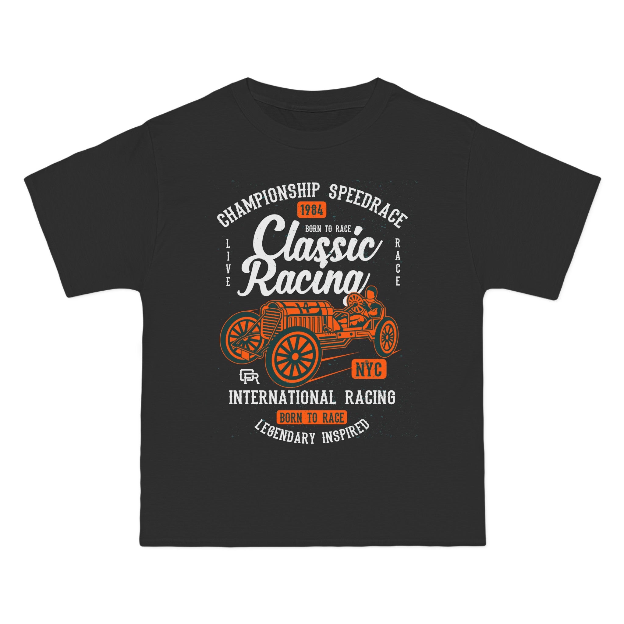 Classic Racing Retro Graphic T Shirt-INNBLAC Fashion Apparel