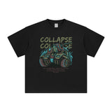 Collapse Tank Punk Graphic Tee-INNBLAC Fashion Apparel