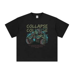 Collapse Tank Punk Graphic Tee-INNBLAC Fashion Apparel