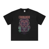 Commando Chinese Character Graphic Tee-INNBLAC Fashion Apparel