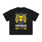 Controlled Abstract Graphic Tee-INNBLAC Fashion Apparel