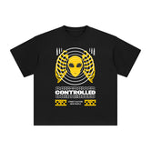 Controlled Abstract Graphic Tee-INNBLAC Fashion Apparel