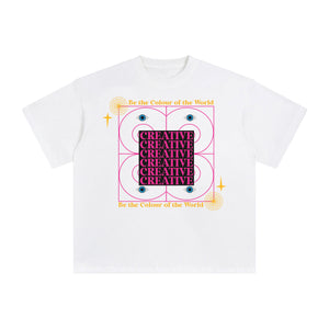 Creative Abstract Graphic Tee-INNBLAC Fashion Apparel